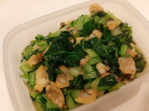 小松菜とあさりの混ぜご飯の素