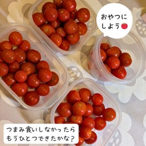 タッパに小分けして冷蔵保存