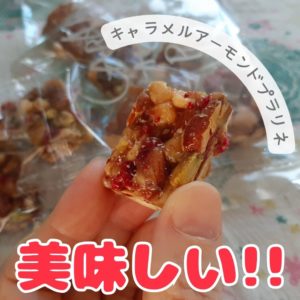 篠原製菓のキャラメルアーモンドプラリネ
