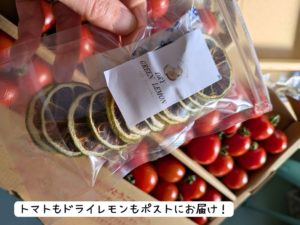 畑の宝石さんのミニトマトとドライレモン